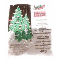 Kerstboomversiering glitter sneeuwvlokjes 40 gram   -