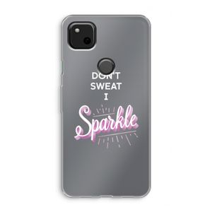 Sparkle quote: Google Pixel 4a Transparant Hoesje