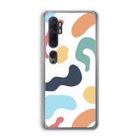 Memphis Shapes Blue: Xiaomi Mi Note 10 Transparant Hoesje
