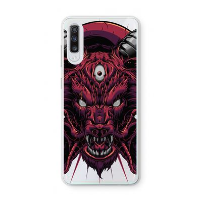 Hell Hound and Serpents: Samsung Galaxy A70 Transparant Hoesje