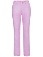 Oscar de la Renta pantalon court en tweed - Rose