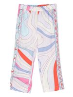 PUCCI Junior pantalon en coton à imprimé Iride - Violet