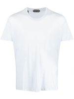 TOM FORD t-shirt en coton mélangé à effet de transparence - Bleu