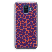 Purple Giraffe: Samsung Galaxy A6 (2018) Transparant Hoesje - thumbnail