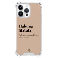 iPhone 14 Pro Max shockproof hoesje - Hakuna matata