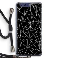 Geometrische lijnen wit: Honor 9 Transparant Hoesje met koord Geometrische lijnen wit: Honor 9 Transparant Hoesje met koord