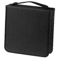 Hama CD Wallet Nylon 208, black 208 schijven Zwart - thumbnail