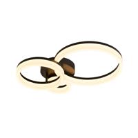 Searchlight PlafondlampTriple zwart - 62793BK