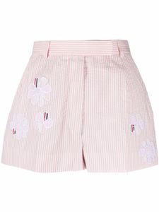 Thom Browne short à fleurs brodées - Rose