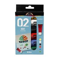 Creativ Company Acrylverf - verschillende kleuren, 02 - matt, 6x20ml