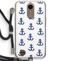 Ankers: LG K10 (2017) Transparant Hoesje met koord