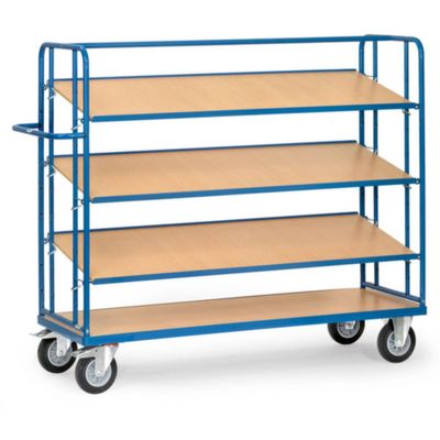 Fetra Hauptartikel 4256 Etagewagen Staal Poedercoating Laadvermogen (max.): 400 kg Stralend blauw (RAL 5007) Fetra Hauptartikel 4256 Etagewagen Staal Poedercoating Laadvermogen (max.): 400 kg Stralend blauw (RAL 5007)