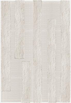 Layered - Vloerkleed Punja Bricks Wool Rug Bone White -