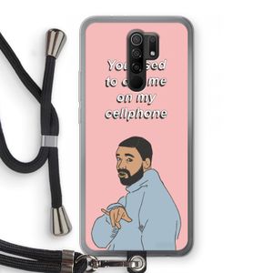 Hotline bling: Xiaomi Redmi 9 Transparant Hoesje met koord