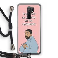 Hotline bling: Xiaomi Redmi 9 Transparant Hoesje met koord