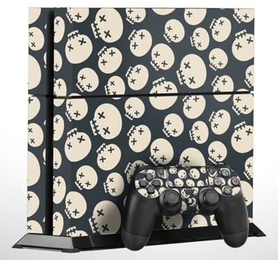 Playstation 4 sticker doodshoofden