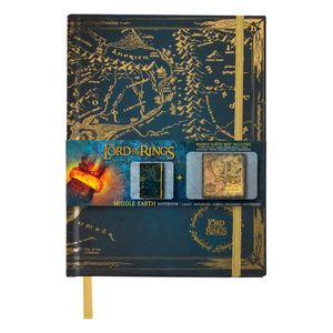 Lord of the Rings Notebook Map of Middle Earth