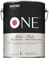 histor one muurverf vochtregulerend & afwasbaar mat kleur 2.5 ltr