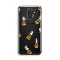 Ananasjes: Samsung Galaxy J8 (2018) Transparant Hoesje