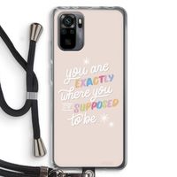 Right Place: Xiaomi Redmi Note 10 Pro Transparant Hoesje met koord