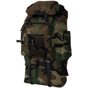 VidaXL Rugzak legerstijl xxl 100 l camouflage