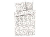 LIVARNO home Satijnen dekbedovertrek 240 x 220 cm (Bloemen/wit)