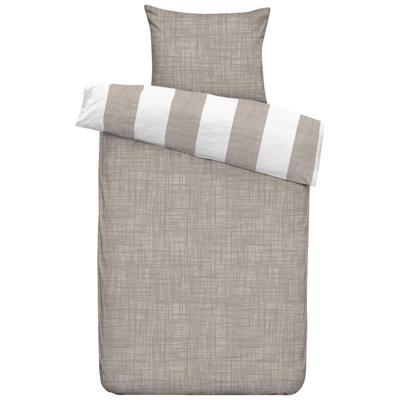 2e Halve Prijs Leen Bakker - Dekbedovertrek Liam - Zand - 140x200/220 Cm - Katoen - Beige