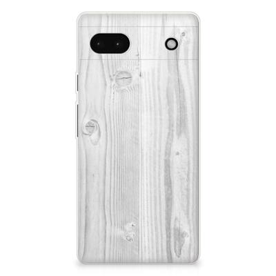 Google Pixel 6A | Bumper Hoesje | White Wood