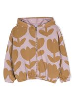 Bobo Choses hoodie zippé à fleurs - Violet