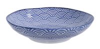 Tokyo Design Studio - Nippon Blue - Diep Pasta Bord - Golven - 21 x 5.2cm