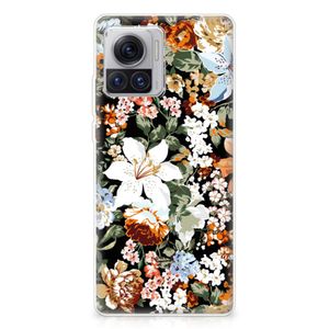 TPU Case voor Motorola Moto X30 Pro Dark Flowers