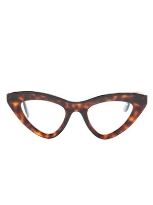 Lapima lunettes de vue Julieta Havana à monture papillon - Marron
