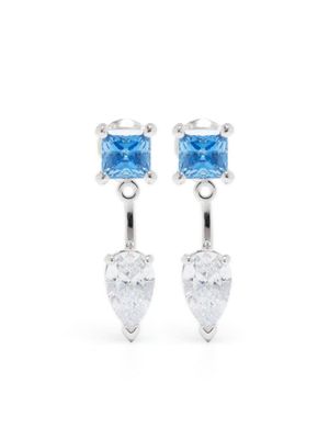 Swarovski boucles d'oreilles Mesmera à ornements en cristal - Bleu
