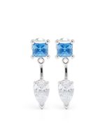 Swarovski boucles d'oreilles Mesmera à ornements en cristal - Bleu