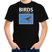 Havik roofvogels t-shirt met dieren foto birds of the world zwart voor kinderen - thumbnail