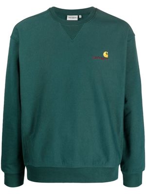 Carhartt WIP sweat en coton à logo brodé - Vert
