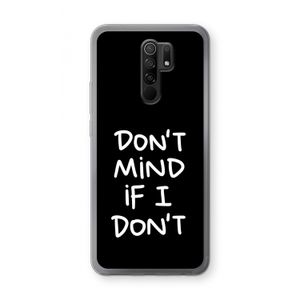 Don't Mind: Xiaomi Redmi 9 Transparant Hoesje