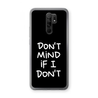 Don't Mind: Xiaomi Redmi 9 Transparant Hoesje