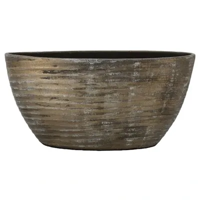 Pot ovaal funchal 49x20x25cm bruin Pot ovaal funchal 49x20x25cm bruin