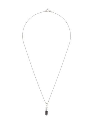 True Rocks collier Glitter Pill - Argent