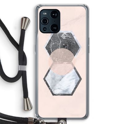 Creatieve toets: Oppo Find X3 Transparant Hoesje met koord