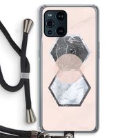 Creatieve toets: Oppo Find X3 Transparant Hoesje met koord