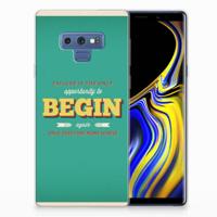 Samsung Galaxy Note 9 | Siliconen hoesje | met naam Quote Begin