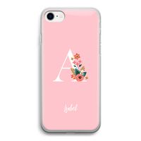 Pink Bouquet: iPhone SE 2020 Transparant Hoesje