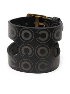 CHANEL Pre-Owned bracelet Coco en cuir (2001) - Noir