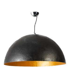 Mezzo tondo zwart goud 70cm hanglamp