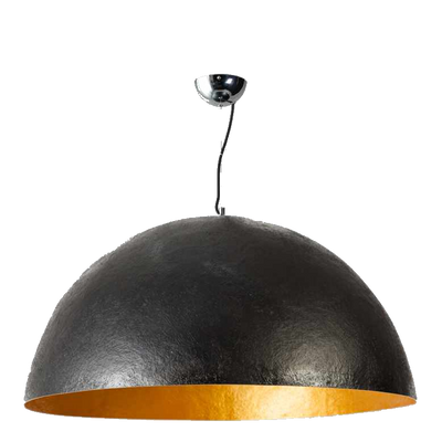 Mezzo tondo zwart goud 50cm hanglamp