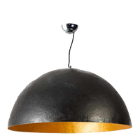 Mezzo tondo zwart goud 70cm hanglamp