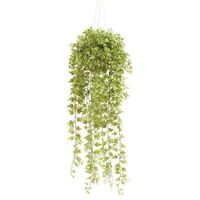 Groene Hedera/klimop kunstplant 50 cm in hangende pot - Kunstplanten/nepplanten - thumbnail