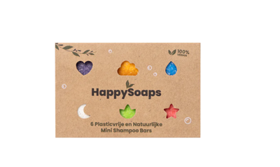 HappySoaps Shampoo Mini Bars 6 stuks